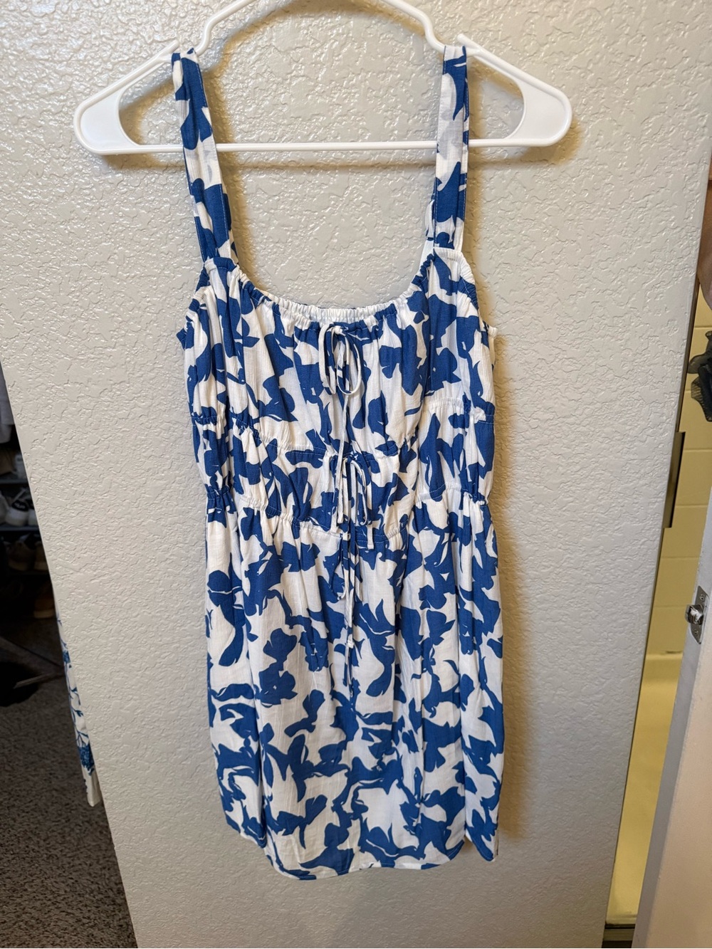 Abercrombie & Fitch Blue and White Mini Dress